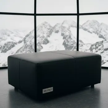 Аренда Банкетка Block Black черная на площадке Rosa Peak (2320м) — ART SPACE
