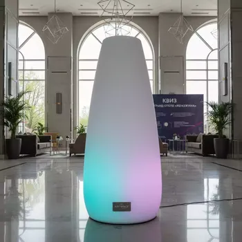 Аренда Фигура «Капля» с LED подсветкой высота 121 см в гранд-отеле «Жемчужина» — ART SPACE