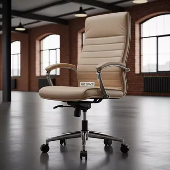 Аренда Кресло руководителя TopChairs Crown SN бежевое в лофте «Студия 21» — ART SPACE