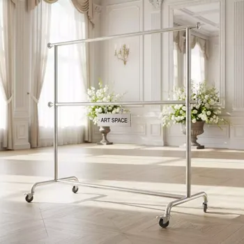 Аренда Вешало одинарное на колесах 183х182 см металл в Golden Tulip Rosa Khutor — ART SPACE