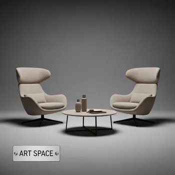 Аренда Комплект с креслами и столиком AFM 709A T133 Beige в комплексе Sea Galaxy — ART SPACE