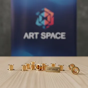 Аренда Люверсы золотые Piccolo 5,5 мм 8000 шт 1 кг в санатории «Русь» — ART SPACE
