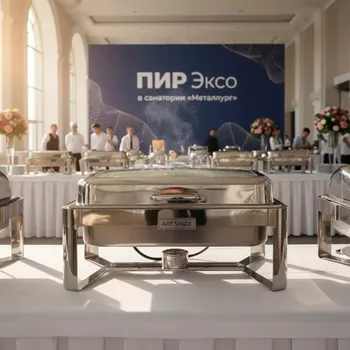 Аренда Мармит прямоугольный для горячих блюд в санатории «Металлург» — ART SPACE