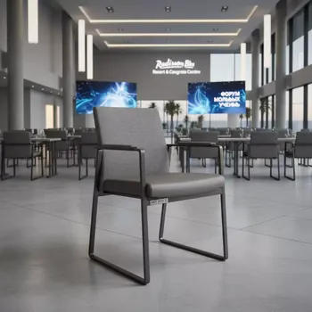 Аренда Стул Adam рогожка экокожа комби серый в Radisson Blu Resort & Congress Centre — ART SPACE