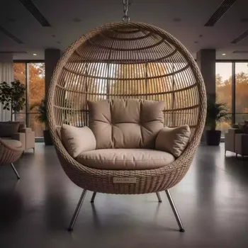 Аренда Кресло кокон на ножках AFM 815B Beige в санатории «Черноморье» — ART SPACE