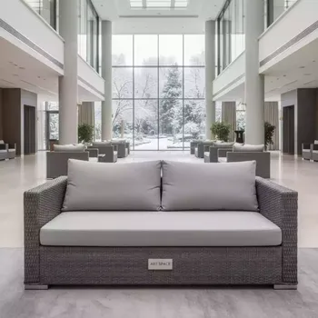 Аренда Диван из искусственного ротанга YH C3250W grey в Swissôtel Resort Sochi Kamelia — ART SPACE