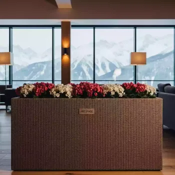 Аренда Кашпо для цветов Prosperplast Rato Low 64 37 л мокка в Rixos Krasnaya Polyana — ART SPACE