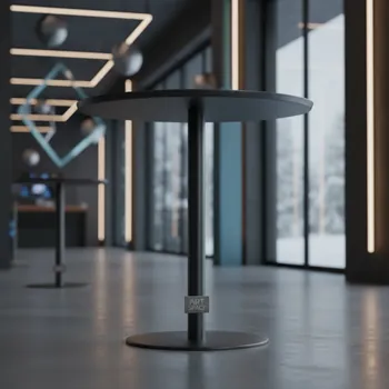 Аренда Стол металлический круглый 60х60 см в Gamma Sirius — ART SPACE