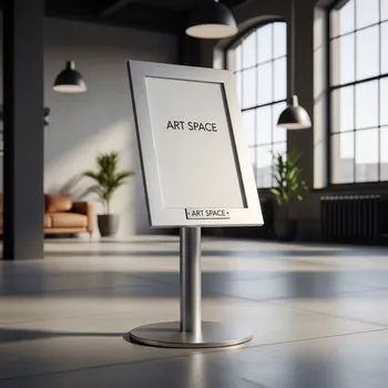 Аренда Стойка указатель Silver А3 в Omega Sirius — ART SPACE