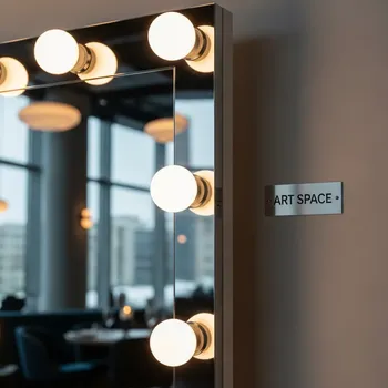 Аренда Зеркало с лампочками Стилиссимо в ресторане «Высота 5642» — ART SPACE