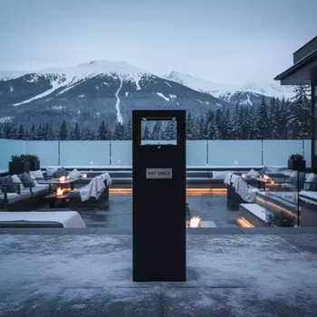 Аренда Пепельница уличная черная в ресторане «Brunello» — ART SPACE