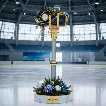 Аренда Палка селфи гигантская новогодняя в ледовом дворце «Большой» — ART SPACE