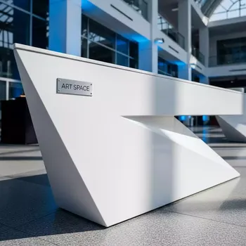 Аренда Фуршетный стол triangle WW белый в Ледовом дворце «Айсберг» — ART SPACE