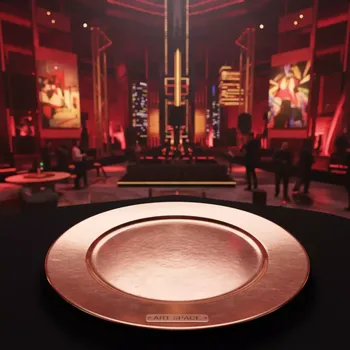 Аренда Тарелка подстановочная медная КАБАЛЬЕ в Red Arena — ART SPACE