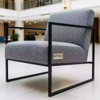 Аренда Кресло Design рогожка серая каркас черный в Radisson Blu Resort & Congress Centre — ART SPACE