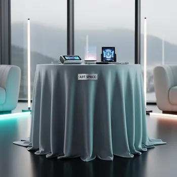 Аренда Скатерть круглая Pantone 719 бисквитная на курорте «Газпром» (Альпика) — ART SPACE
