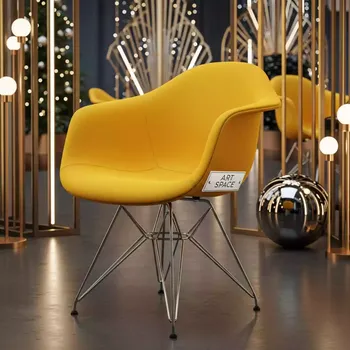 Аренда Стул Eames желтый металлический в Alpha Sirius — ART SPACE