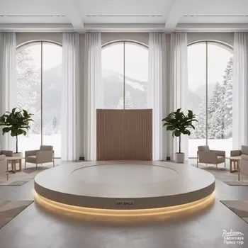 Аренда Подиумы круглые в отеле Radisson Lazurnaya — ART SPACE