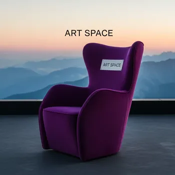 Аренда Кресло Orion фиолетовый вельвет на площадке Rosa Peak (2320м) — ART SPACE