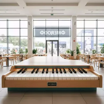 Аренда Пианино интерактивное Big Piano в ресторане «Sanremo» — ART SPACE