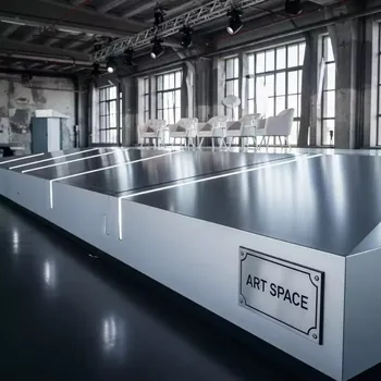 Аренда Сцена односкатная 16х12 м металлик в лофте «Студия 21» — ART SPACE