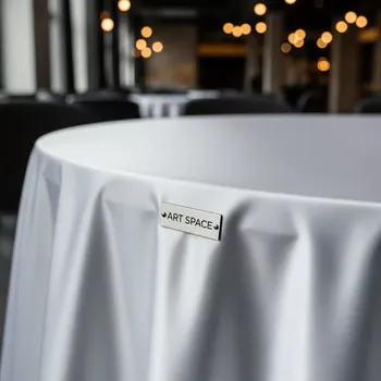 Аренда Скатерть круглая атласная белая Нота в City Park Hotel Sochi — ART SPACE