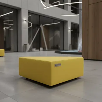 Аренда Пуф Shape треугольный лимонный в ресторане «Voda» — ART SPACE