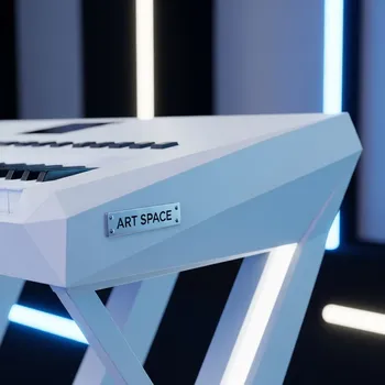 Аренда Клавишная стойка белая Keyboard stand Poligon ks 1 в Bridge Resort — ART SPACE
