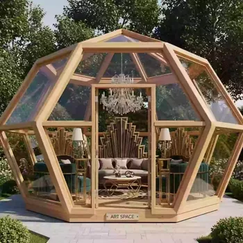Аренда Шатер прозрачный деревянный Wood 6 в санатории «Заполярье» — ART SPACE