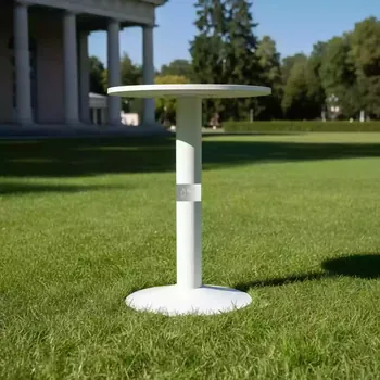 Аренда Стол коктейльный Circular диаметр 70 см белый в усадьбе Голицына — ART SPACE