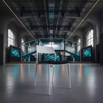 Аренда Стул белый UNISON в Omega Sirius — ART SPACE