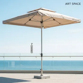 Аренда Зонт профессиональный Leonardo Telescopic 3,5x3,5 м без волана в Imeretinskiy Hotel — ART SPACE