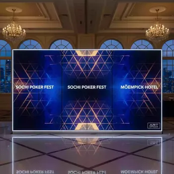 Аренда Фотозона светодиодная прямая 5х2,5 м в Mövenpick Hotel — ART SPACE