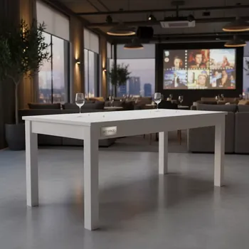 Аренда Стол прямоугольный 120х60х73 см белый ЛДСП в ресторане «La Terrazza» — ART SPACE