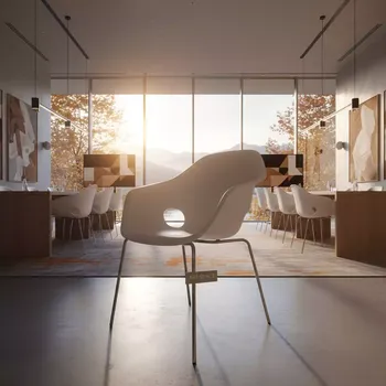 Аренда Кресло пластиковое Carmen белое в Rodina Grand Hotel & SPA — ART SPACE