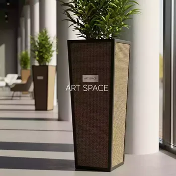 Аренда Кашпо для цветов Prosperplast Rato Square 91.5 37 л венге в санатории «Заполярье» — ART SPACE