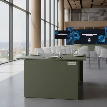 Аренда Стол пластиковый складной Sky Folding Table 60 оливковый 600х600х740 мм в комплексе Sea Galaxy — ART SPACE