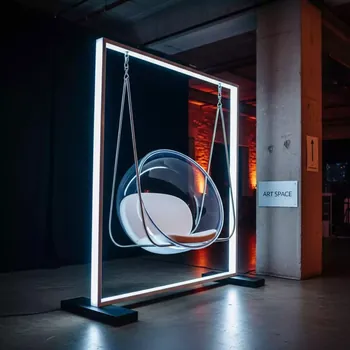 Аренда Качели светящиеся LED Ludres 12V белые в Зимнем театре — ART SPACE