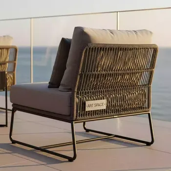 Аренда Кресло плетеное Barcelona с подушками в Mercure Сочи Центр — ART SPACE