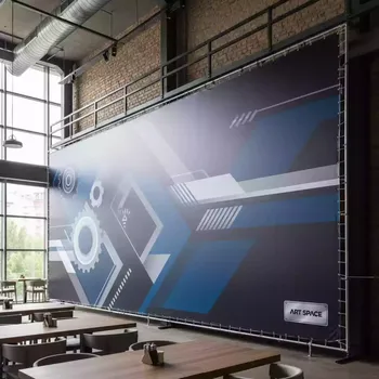 Аренда Баннер Vikuflex горячего ламинирования усиленный Frontlit 440 гр 50x3,2 м в ресторане «Высота 5642» — ART SPACE