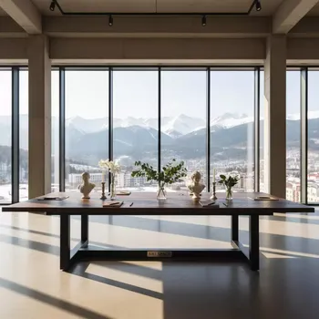 Аренда Стол Dark Loft 240x100 на курорте «Газпром» (Альпика) — ART SPACE