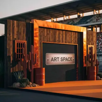 Аренда Декорации для фотозоны в стиле вестерн на Сочи Автодроме — ART SPACE