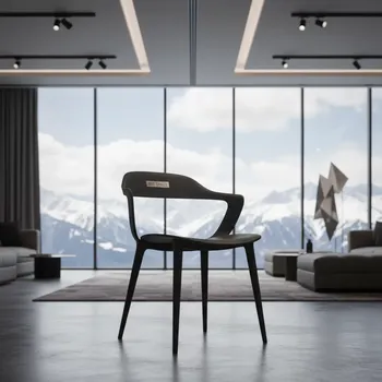 Аренда Стул Бальсер чёрный деревянный в Green Flow Hotel — ART SPACE