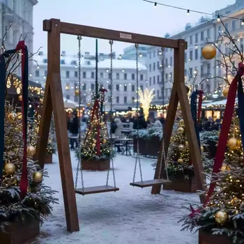 Аренда Качели коричневые Hishult в ресторане «La Terrazza» — ART SPACE