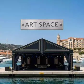 Аренда Шатер павильон черный 10х15 м в зале «Чайка» (Морпорт) — ART SPACE