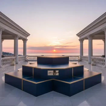 Аренда Подиумы Easycubes в ресторане «La Terrazza» — ART SPACE