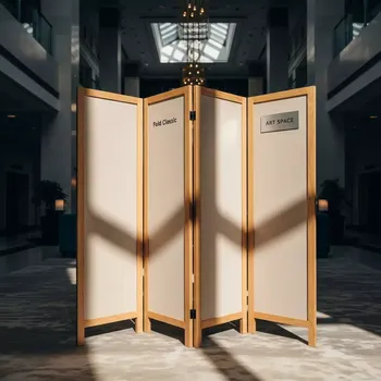 Аренда Ширма Fold Classic натурального цвета в отеле Hyatt Regency Sochi — ART SPACE