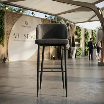 Аренда серого барного стула в Сочи в ART SPACE