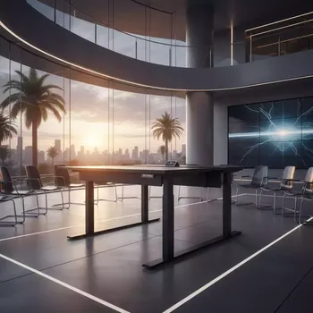 Аренда Подстолье с электроприводом QUAD черный в Radisson Collection Paradise — ART SPACE