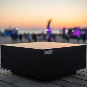 Аренда Стол журнальный Cube Black 60х60 на пляже «Маяк» — ART SPACE